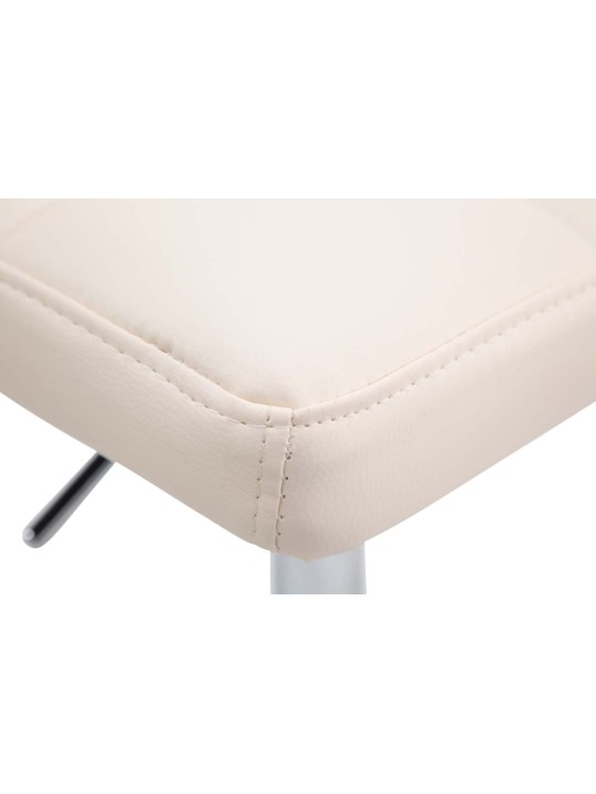 Juego de 4 taburetes de bar Palma V2, crema