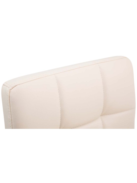 Juego de 4 taburetes de bar Palma V2, crema