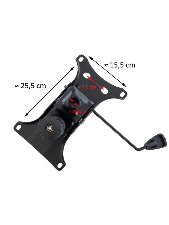 Soporte de asiento para silla de oficina, negro