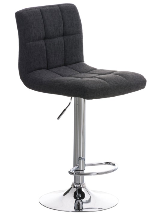 Juego de 2 taburetes de bar Perú FABRIC C, gris oscuro Juego de 2 taburetes de bar Perú FABRIC C, gris oscuro