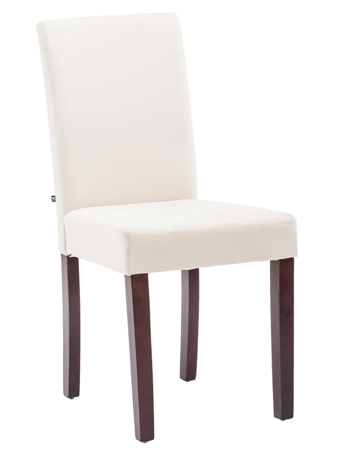 Silla de comedor Ina tela capuchino, crema