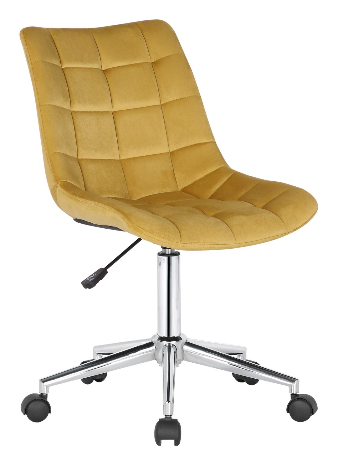 Silla de oficina Medford terciopelo, amarillo