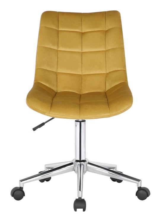 Silla de oficina Medford terciopelo, amarillo