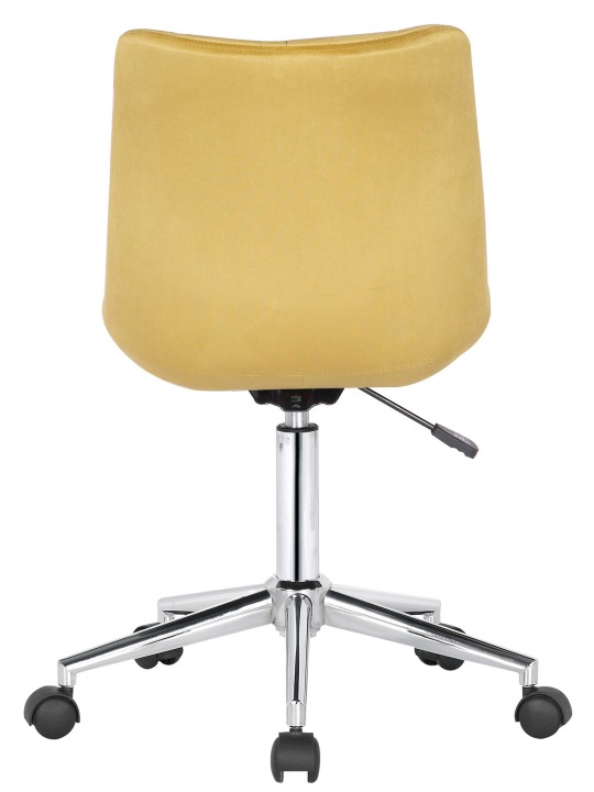 Silla de oficina Medford terciopelo, amarillo