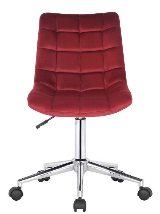 Silla de oficina Medford terciopelo, rojo