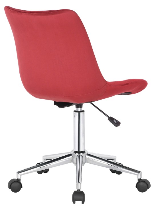 Silla de oficina Medford terciopelo, rojo