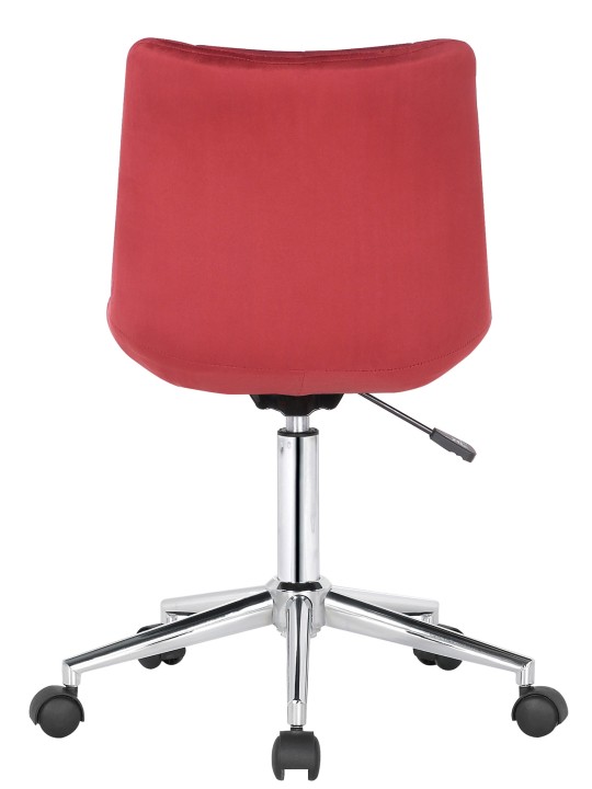 Silla de oficina Medford terciopelo, rojo