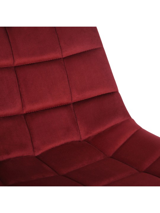 Silla de oficina Medford terciopelo, rojo