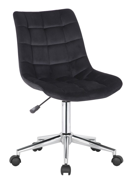 Silla de oficina Medford terciopelo, negro