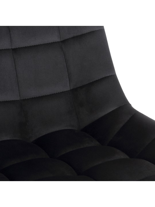 Silla de oficina Medford terciopelo, negro