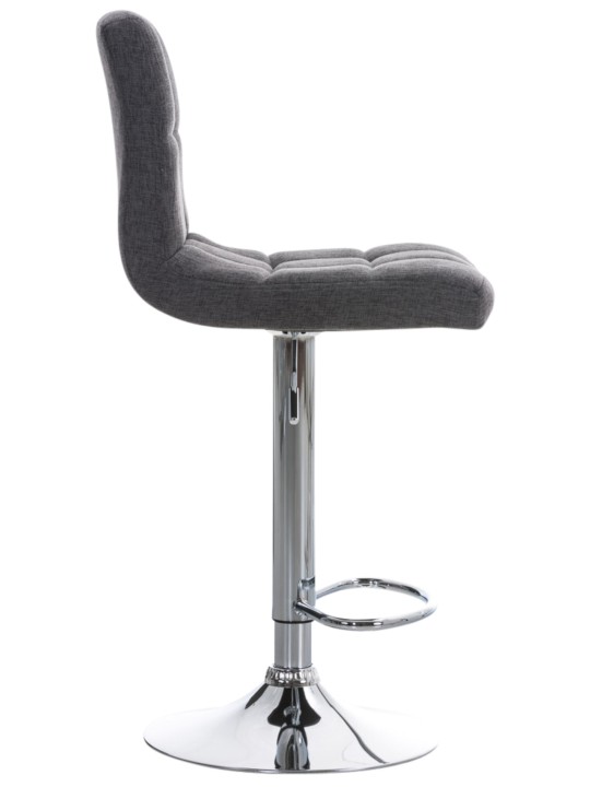 Juego de 2 taburetes de bar Perú FABRIC C, gris claro