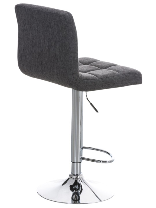 Juego de 2 taburetes de bar Perú FABRIC C, gris claro