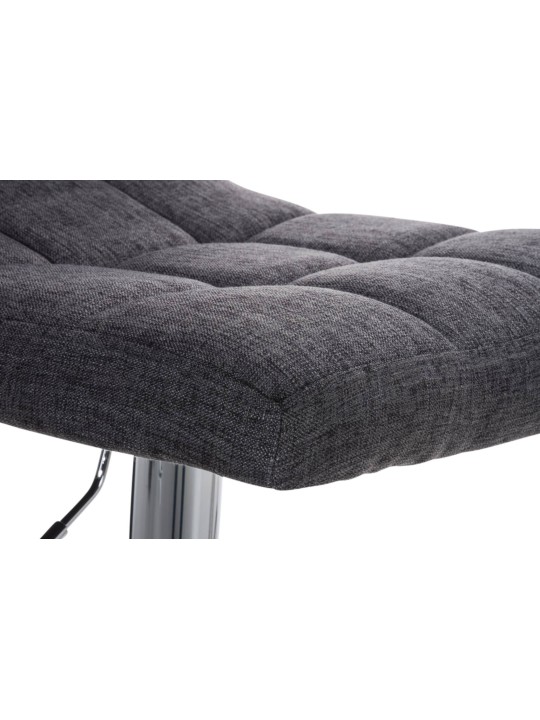 Juego de 2 taburetes de bar Perú FABRIC C, gris claro