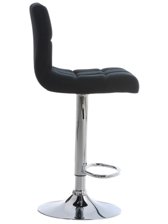 Juego de 2 taburetes de bar Perú FABRIC C, negro