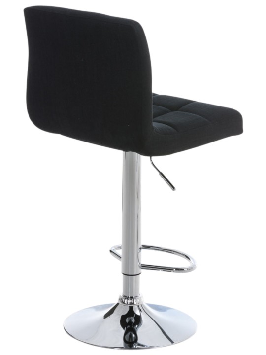 Juego de 2 taburetes de bar Perú FABRIC C, negro