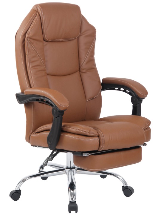 Silla de oficina Castillo, marrón claro