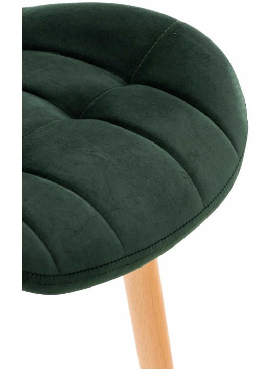 Conjunto de 4 sillas Elda terciopelo, verde Conjunto de 4 sillas Elda terciopelo, verde