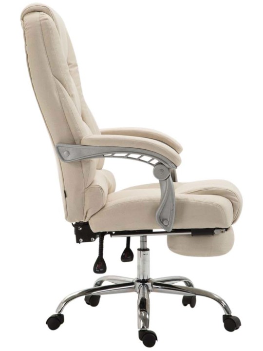Silla de oficina Pacific tela, crema