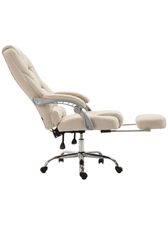 Silla de oficina Pacific tela, crema