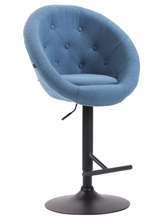Taburete de bar London V2 tela, azul