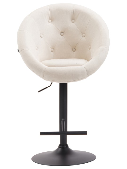 Taburete de bar London V2 tela, crema