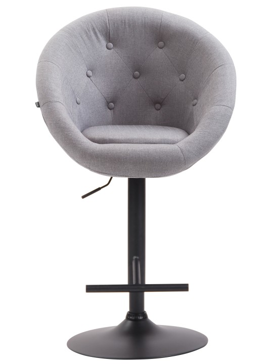 Taburete de bar London V2 tela, gris Taburete de bar London V2 tela, gris