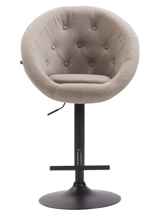 Taburete de bar London V2 tela, taupe