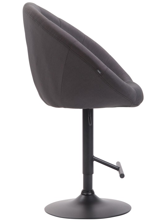 Taburete de bar London V2 tela, gris oscuro