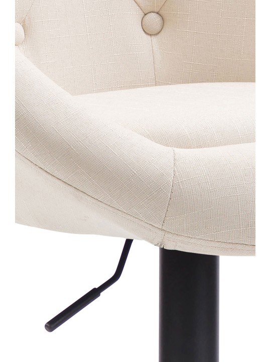 Taburete de bar London V2 tela, crema