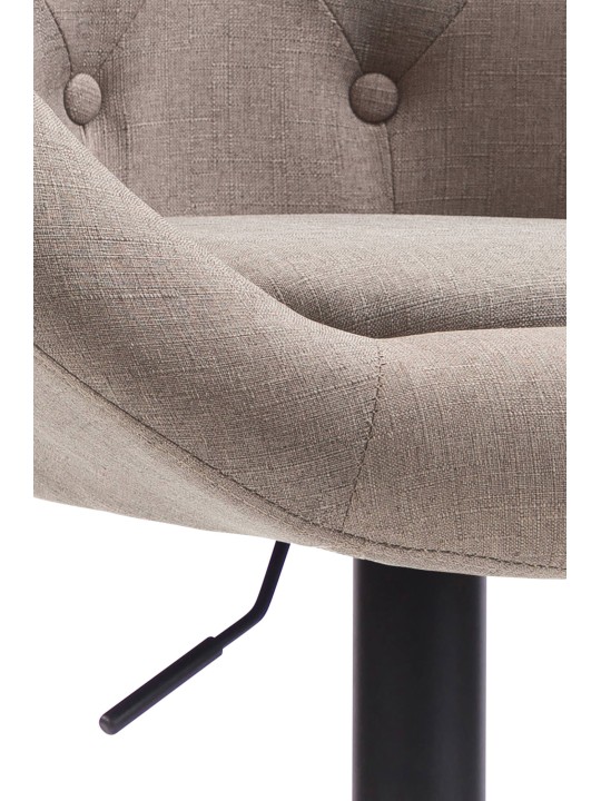 Taburete de bar London V2 tela, taupe