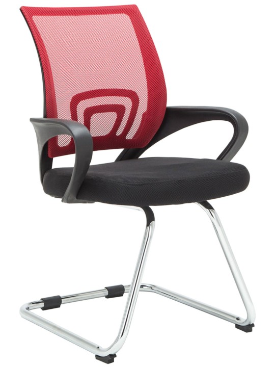 Juego de 2 sillas de visita Eureka, rojo Juego de 2 sillas de visita Eureka, rojo