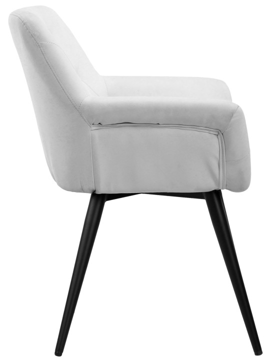 Silla de comedor Langford piel sintética, blanco