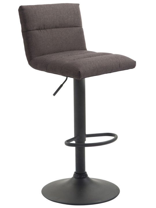 Taburete de bar Limerick tela, gris oscuro