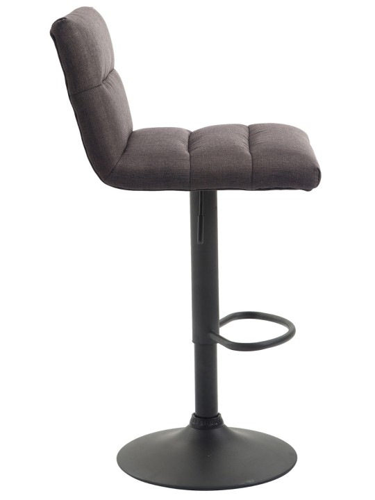 Taburete de bar Limerick tela, gris oscuro