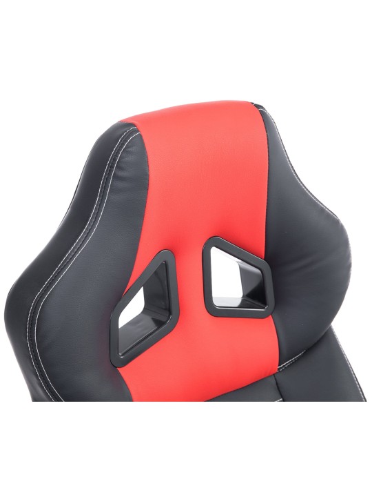 Silla de oficina Pedro, negro/rojo