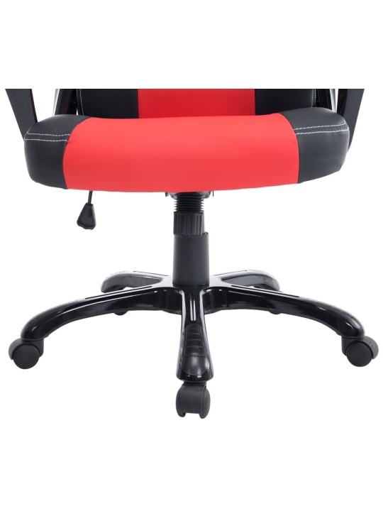 Silla de oficina Pedro, negro/rojo