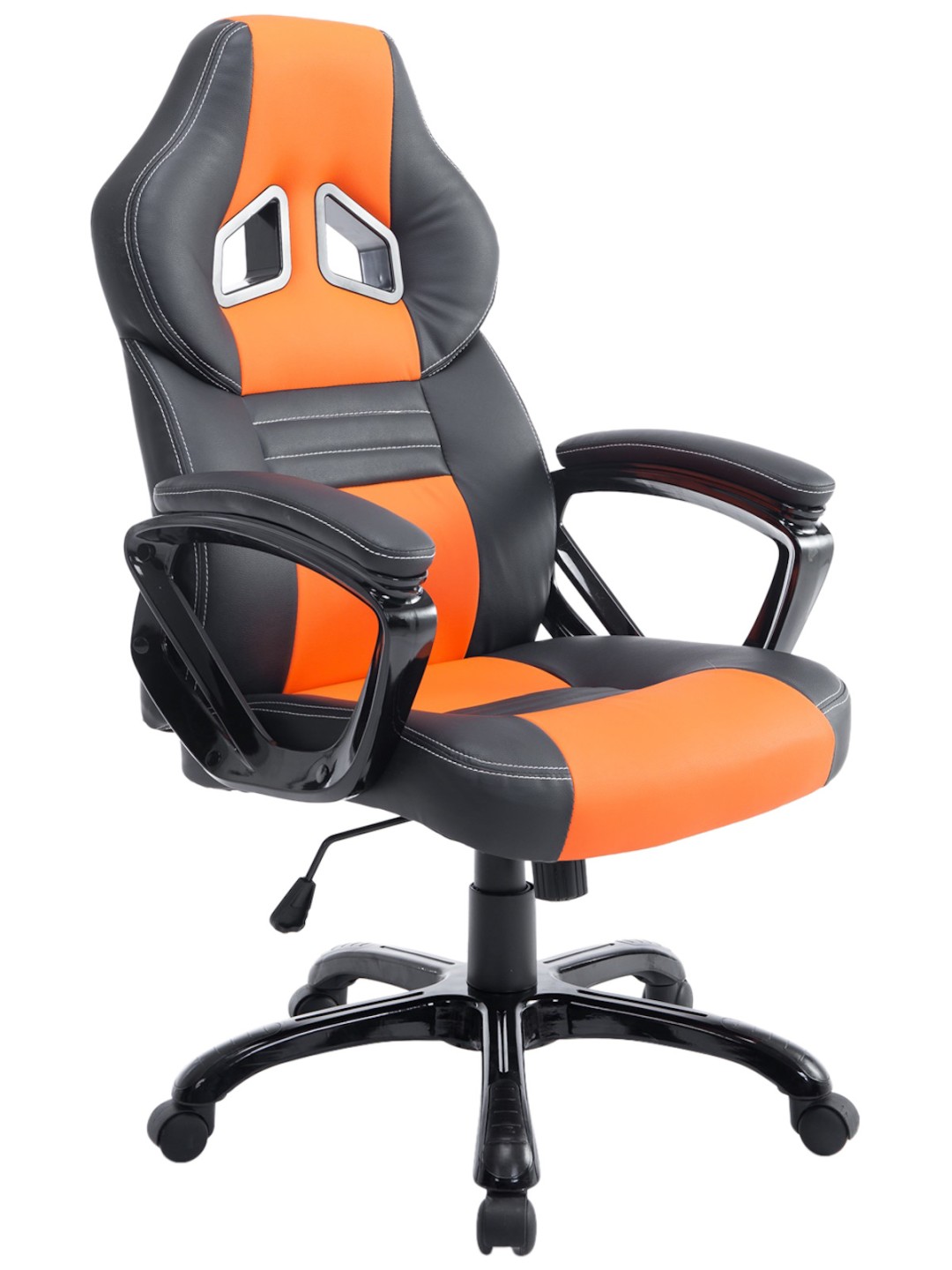 Silla de oficina Pedro, negro/naranja