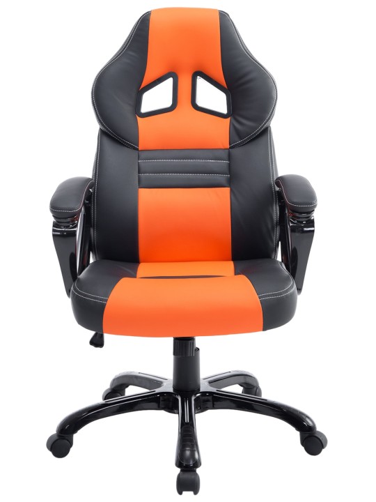 Silla de oficina Pedro, negro/naranja