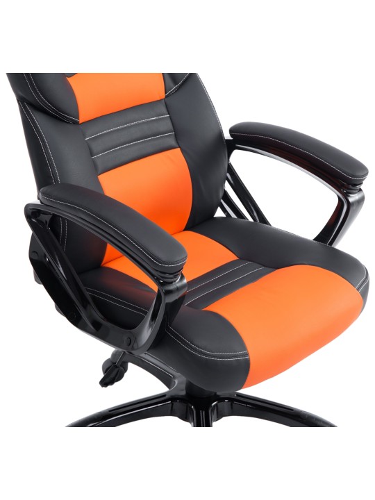 Silla de oficina Pedro, negro/naranja