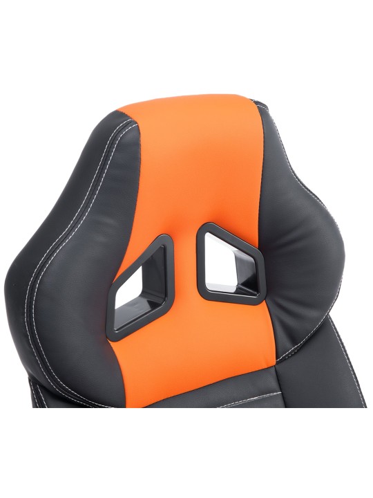 Silla de oficina Pedro, negro/naranja