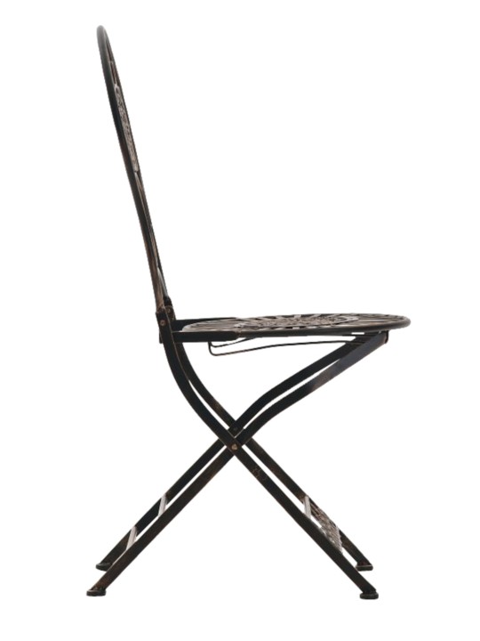 Conjunto de 2 sillas Mani, bronce Conjunto de 2 sillas Mani, bronce