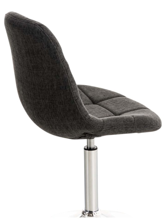 Conjunto de 2 sillas tela Emil, gris oscuro