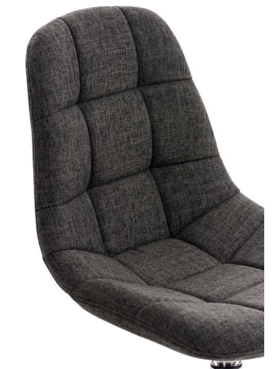 Conjunto de 2 sillas tela Emil, gris oscuro