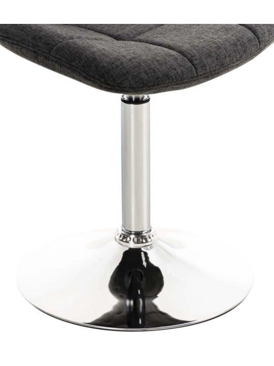 Conjunto de 2 sillas tela Emil, gris oscuro