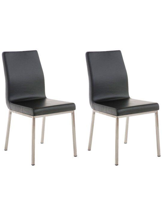 Juego de 2 sillas de comedor Colmar, negro Juego de 2 sillas de comedor Colmar, negro