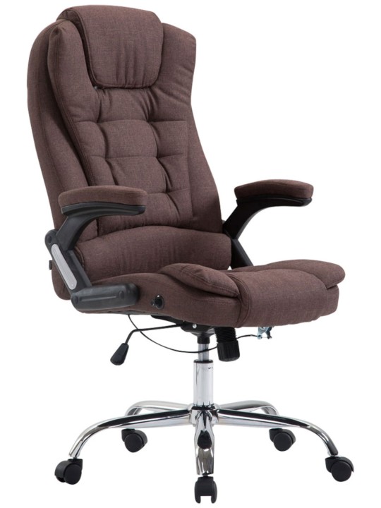 Silla de oficina Thor tela, marrón