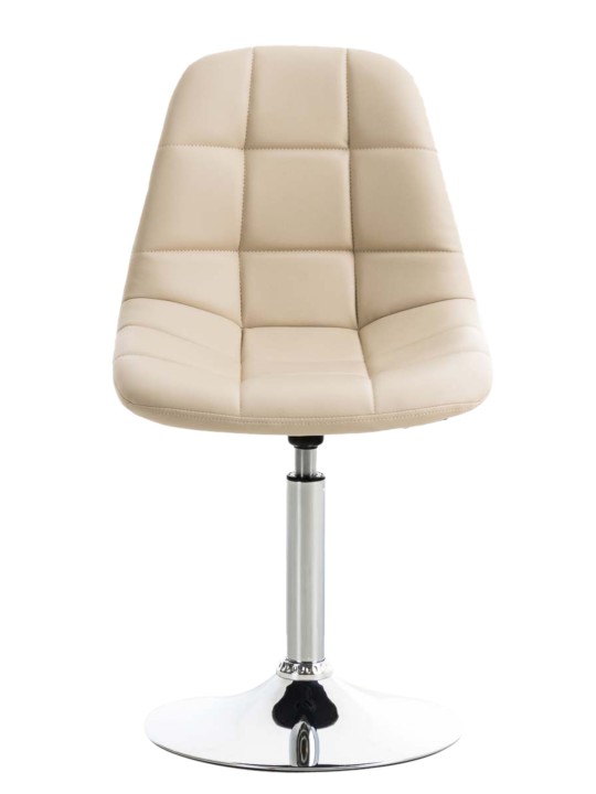 Conjunto de 2 sillas Emil piel sintética, crema Conjunto de 2 sillas Emil piel sintética, crema