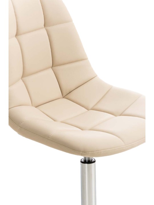 Conjunto de 2 sillas Emil piel sintética, crema Conjunto de 2 sillas Emil piel sintética, crema