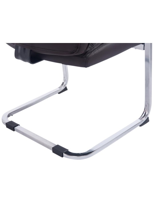 Conjunto de 2 sillas voladizas XL Anubis, marrón Conjunto de 2 sillas voladizas XL Anubis, marrón