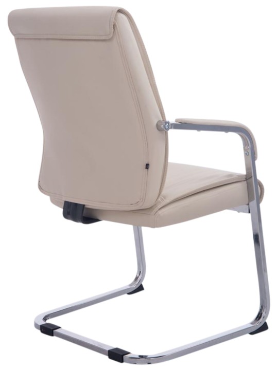 Conjunto de 2 sillas voladizas XL Anubis, crema